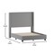 Flash Furniture Gray Full Platform Bed with Tufted Headboard YK-1077-GY-F-GG - alternate 5